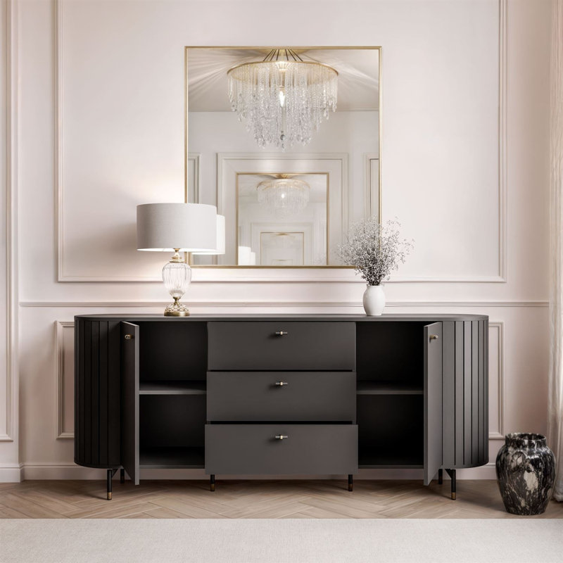190cm Sideboard, Black