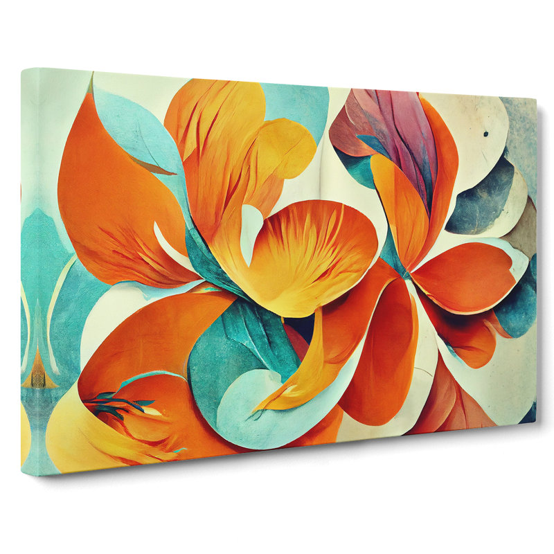 Artistic Flowers Abstract Vol.6 - Wrapped Canvas, 35cm H x 50cm W x 3cm D