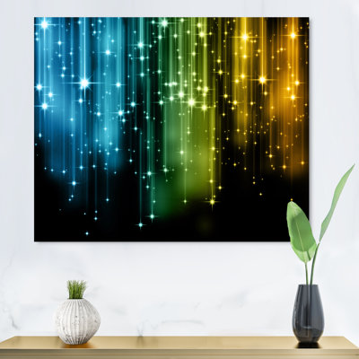 Glowing Lights Matrix Art - on