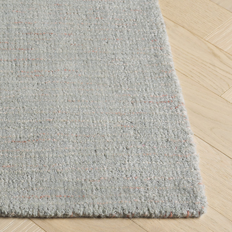 Abstract Hand Tufted Wool; Cotton Abstract Indoor Rug, Rectangle 5' x 8'