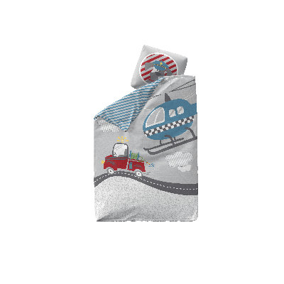 Little Heroes Cotton Duvet Cover Set with Pillowcases Included