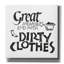 Toile épique Graffiti «Laundry Room 1 White» par Chris Paschke, 12 po x 12 po