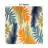 Parksley Palm Frond Indoor/Outdoor Area Rug Ivory/Orange/Navy-110742443