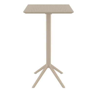 Farrah Square Resin Outdoor Folding Bar Table