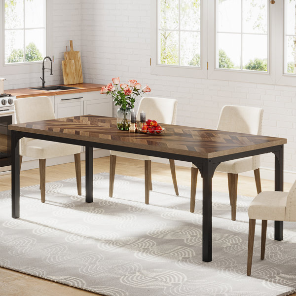 17 Stories Jasalin Metal Base Dining Table & Reviews | Wayfair