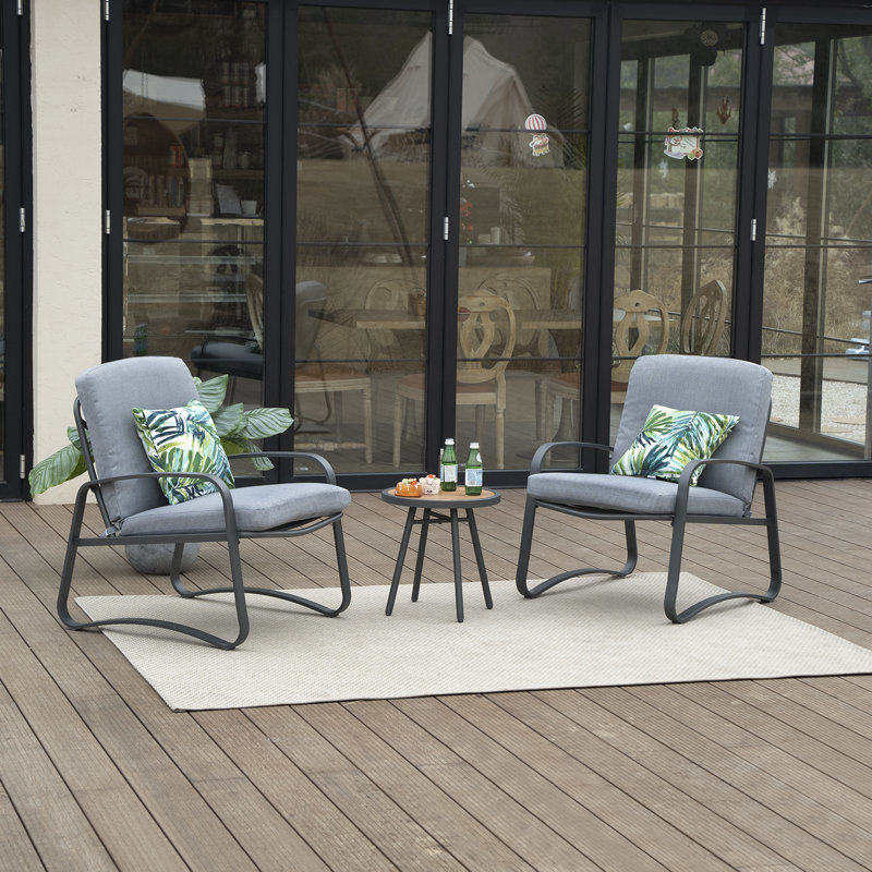 Thorbjorn 2 - Person Patio Conversation Set with Cushions