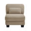 Canapé sans accoudoirs en tissu chenille avec coussin - chameau-1490537556