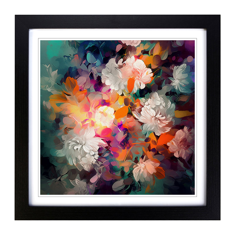 Single Picture Frame Print on Wood, Black
