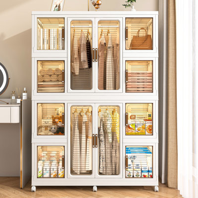 Organisateur de rangement portatif pour garde-robe pour vêtements, commode, armoire de rangement pour garde-robe de bébé
