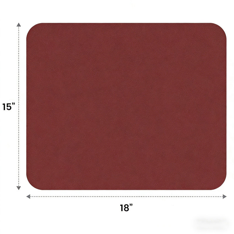 Grand tapis de séchage à vaisselle 15 po x 18 po Classic Clean, Rouge