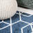 Mashawna Blocks Modern Geometric Navy/White Rug-1302423065