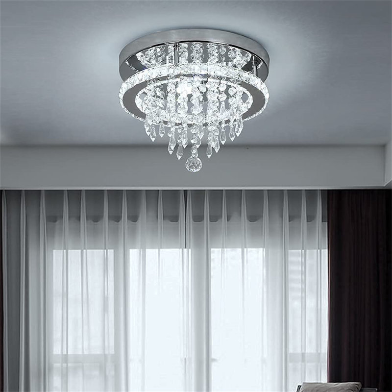 Clarks Crystal LED Flush Mount, Cool White