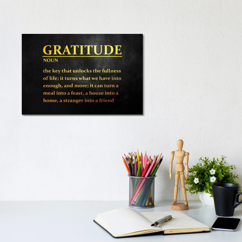 Gratitude by Adrian Baldovino - Wrapped Canvas Print, 20.32 cm H x 30.48 cm W
