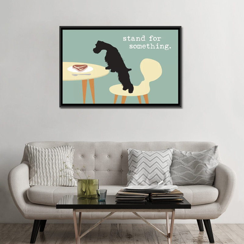 «Stand for Structure», impression sur toile, H 18 po x l 26 po x P 1,5 po, Toile avec cadre noir, Pas de tapis