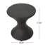 La table d'extérieur 16 pouces - multi, structure en fer, crée un espace de patio confortable qui complète le décor