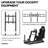 Anman Pro Racing Simulator Cockpit Aluminum with Black Seat Fit Logitech Thrustmaster, Not Include Steering wheel & Wheels & Pedals and Shifter Handbrake