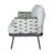 Steel Mariano Loveseat And Table Grey Patio Furniture Set-1031299536