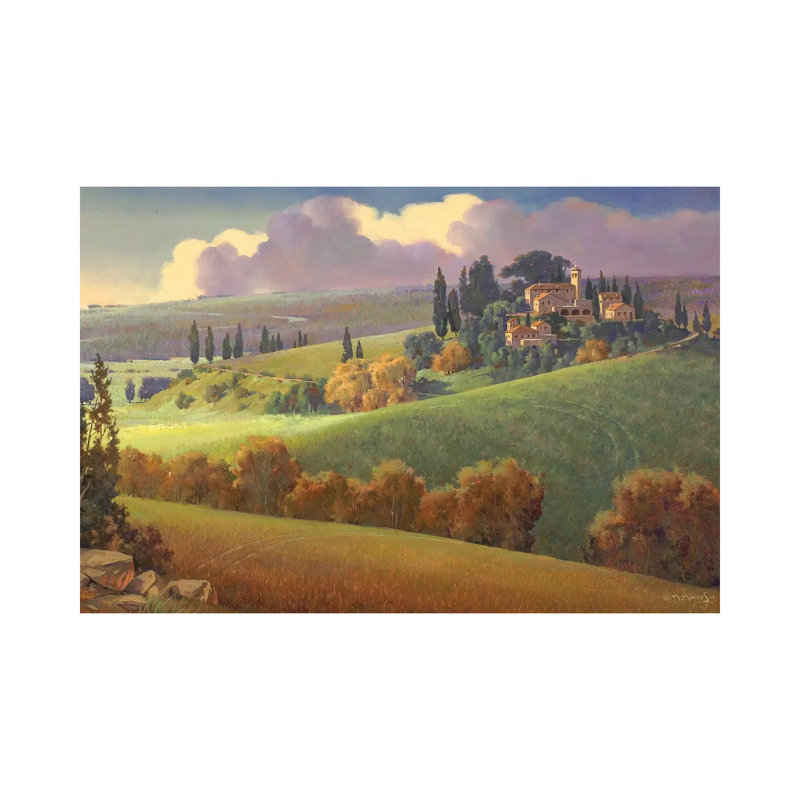 Spring In Tuscany by Maher Morcos - Wrapped Canvas Print, 20.32cm H x 30.48cm W x 1.91cm D