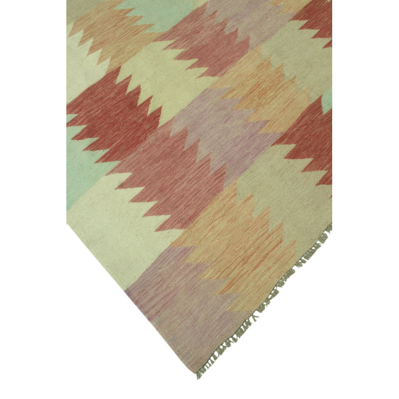 Niyia One-of-a-Kind 6'5" X 9'9" 2022 Wool Area Rug Red
