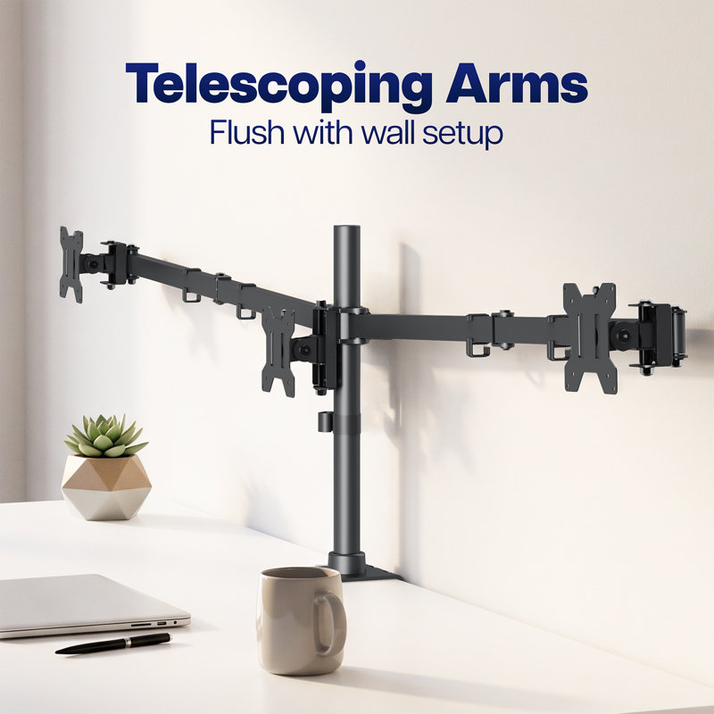 Triple Monitor Desk Mount