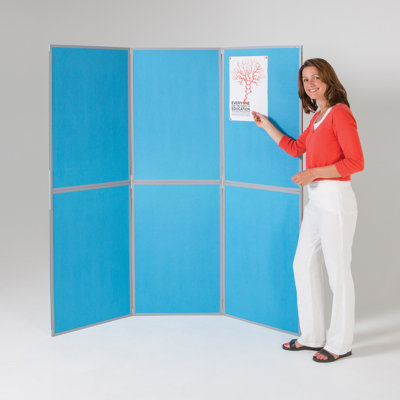 Free-Standing Bulletin Board, 200cm H x 210cm W