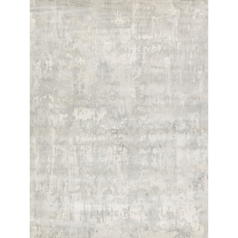 Murano Area Rug, Silver, Rectangle 6' x 9'