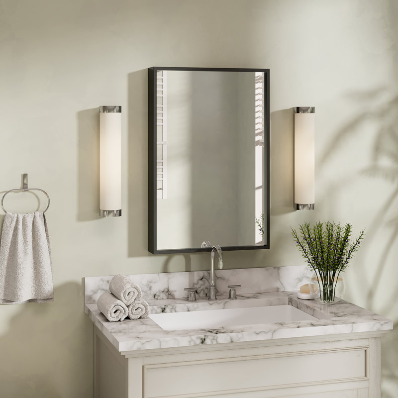 Miroir de salle de bain mural, 24 po x 16 po