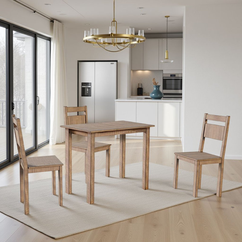 Rena Bar Height Dining Table | 48" Rectangular Top | Mahogany Wood, Brown, 42"H x 48"L x 24"W