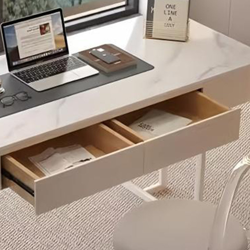 Bureau français élégant, H 29,52 po x l 62,99 po x P 23,62 po