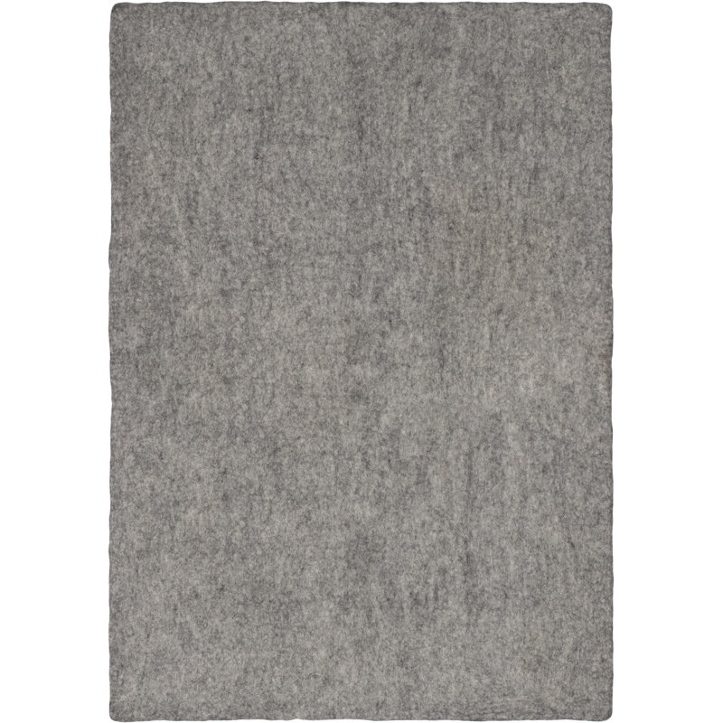 Solid Colour Wool Hand Woven Area Rug, Rectangular 90 x 130cm