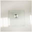 Column Glass Top Pedestal End Table