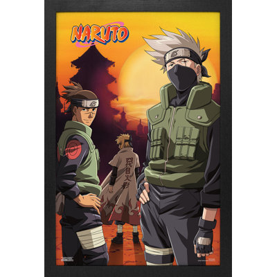 Naruto Classic - Sunset Group 11x17 Gel-Coat Framed Print