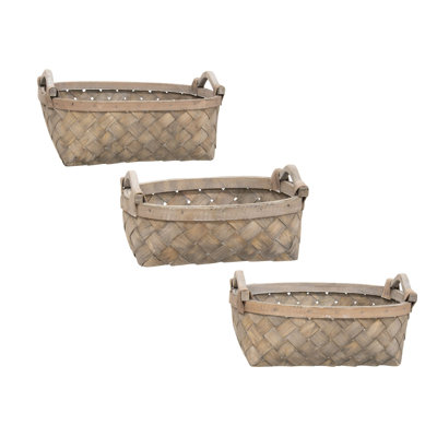 Ensemble de 3 paniers en jute