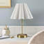 Lampe de table d'appoint à contrôle de prise et à intensité variable avec prise de courant dorée Voir ci-dessous