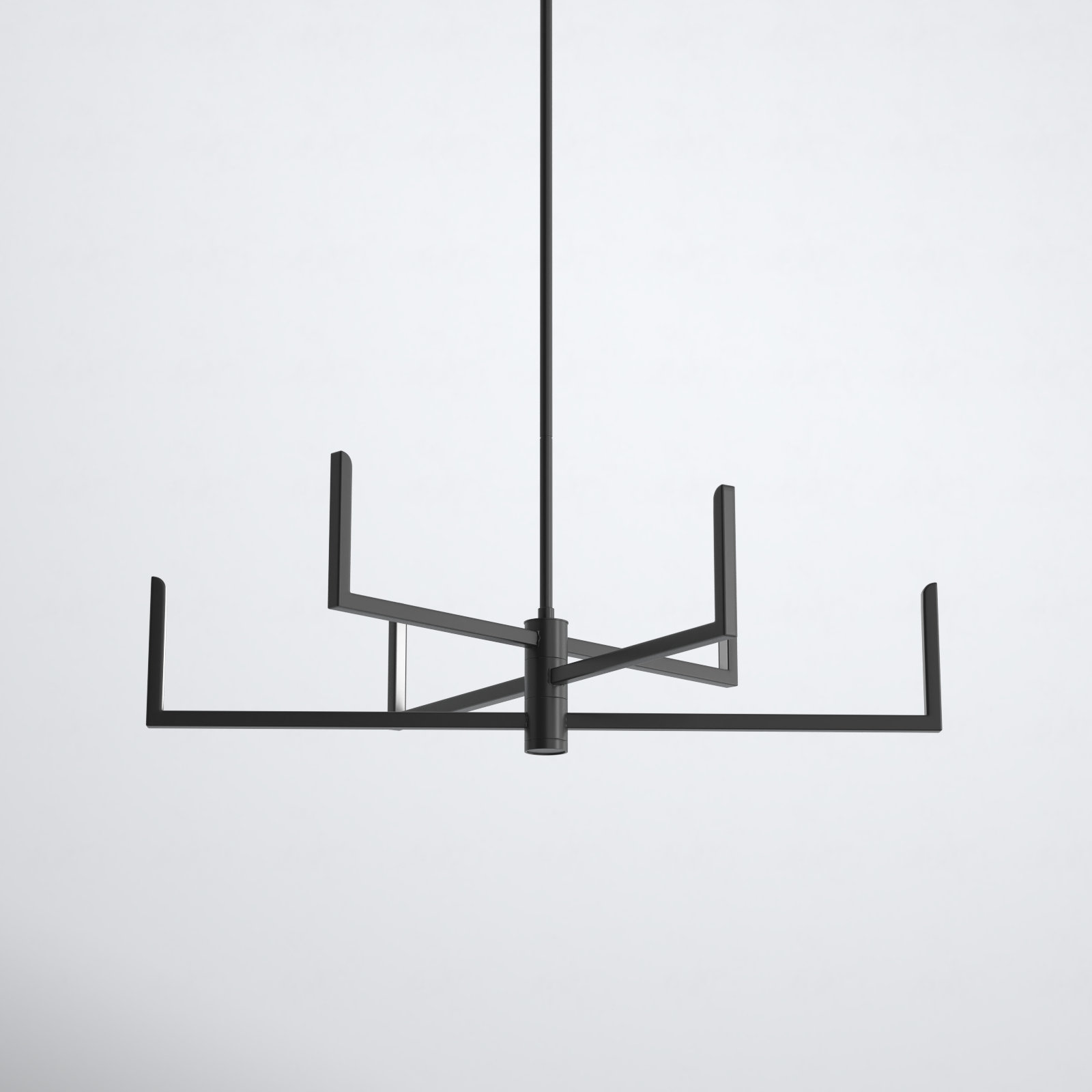 Lolita 6 - Light Dimmable LED Chandelier, Matte Black
