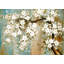 «Relaxing Cherry Blossoms - Floral Beige», reproduction d'art encadrée-1909729585-1909729584