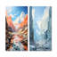 Winter Glacier Landscape In Canada - Ensemble de 2 pièces d'art mural Glacier-829022629-829022624