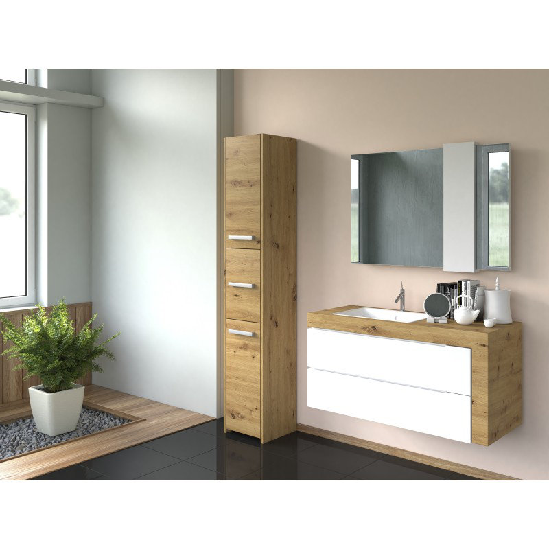 Deaux Laminate Bathroom Cabinet, Brown