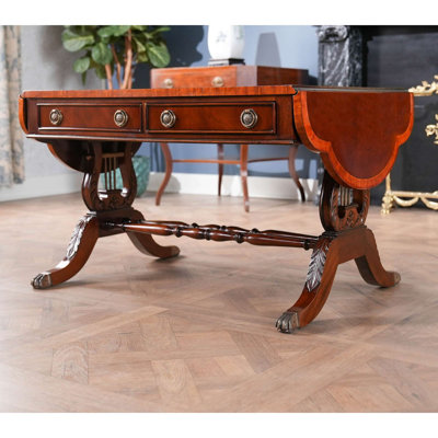 Table basse en bois massif à 4 pieds
