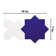 Argile Star with Cross 7 In. X 14 In. Porcelain Floor And Wall Tile Kit