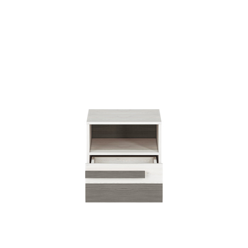 Azara 46cm W Manufactured Wood Bedside Table