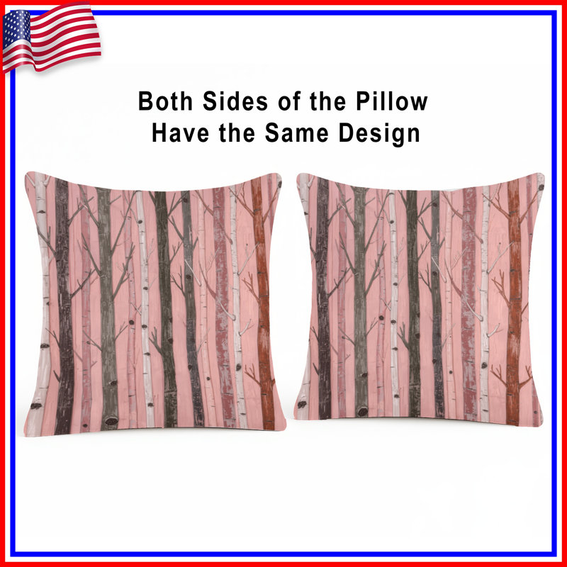 Coussins Tall Birch Trees, 16 po x 16 po