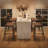 Set of 2 Bar Stools with Arms, Upholstered Wider Seat & Back, Modern Counter Stools with Footrest for Kitchen Island-1212870560-1212870587
