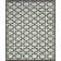 Warren Hand Woven Flat Weave Wool/Cotton Geometric Rug in Light Blue