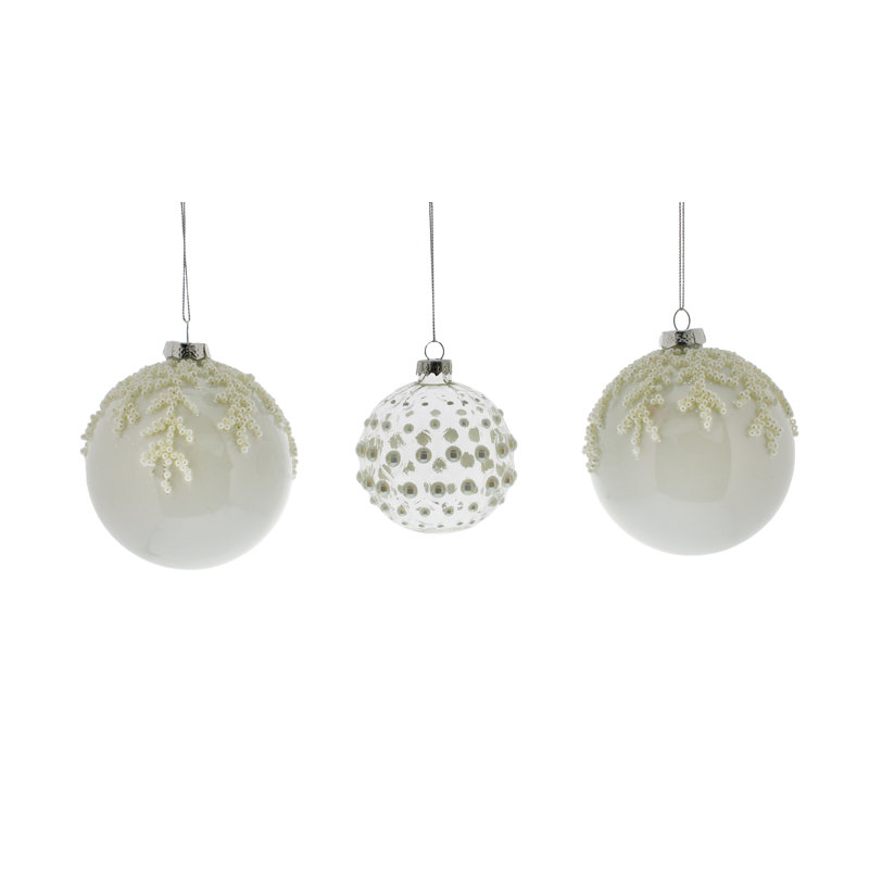 8cm Glass Other Bauble