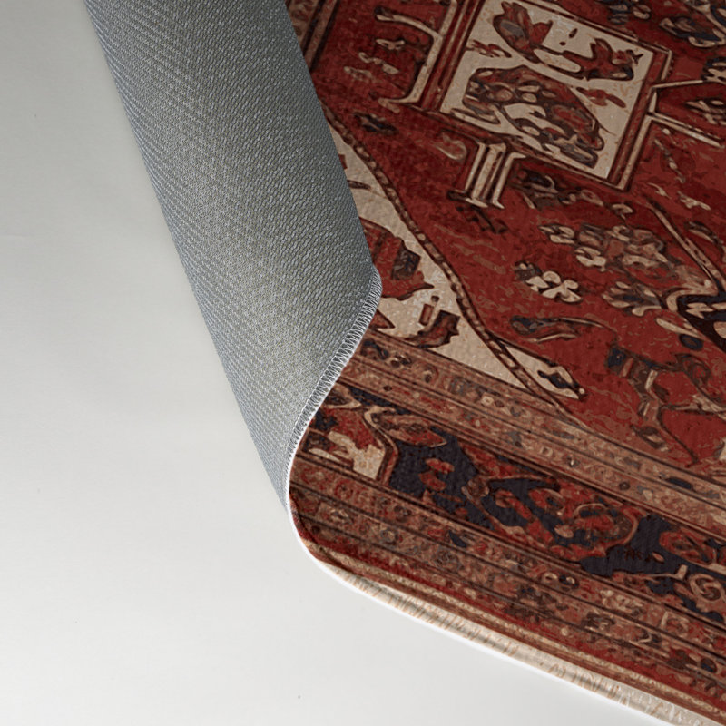 Tapis d'intérieur et d'extérieur brun Persian, Rectangulaire 3 pi x 5 pi