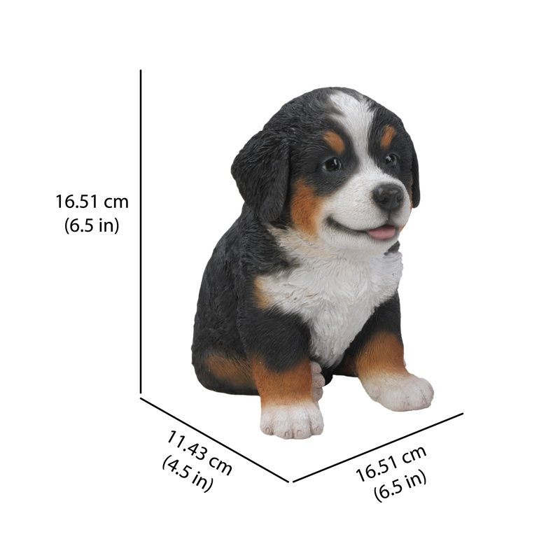 Bernese Mountain Dog Puppy Statue