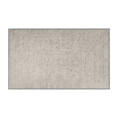 Tapis gris lavable à la machine
