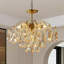 19.7 Inch American Classic Golden Crystal Chandelier Suitable For Living Room And Dining Room