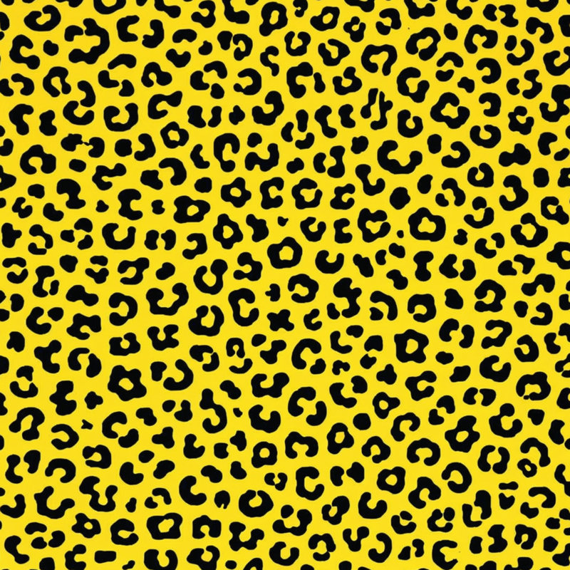 Couvertures à motif léopard, 60in W x 80in H, Noir / jaune